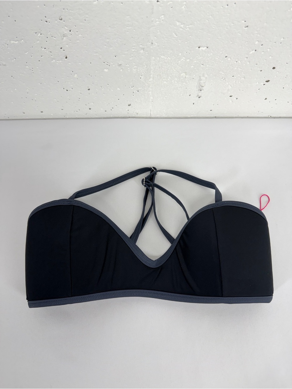 South Beach Women’s size 8 Black and Grey Scuba Cami Bralette Bikini Top